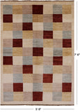 Persian Gabbeh Hand Knotted Wool Area Rug - 5' 6" X 7' 6" - Golden Nile
