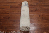 Ivory Peshawar Hand Knotted Wool Rug - 8' 5" X 9' 10"