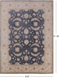 Peshawar Hand Knotted Wool Area Rug - 8' 9" X 11' 10" - Golden Nile