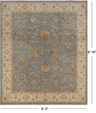 Chobi Peshawar Hand Knotted Wool Area Rug - 8' 3" X 9' 10"