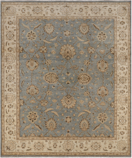 Chobi Peshawar Hand Knotted Wool Area Rug - 8' 3" X 9' 10"
