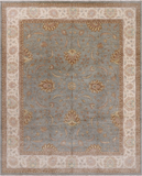 Chobi Peshawar Hand Knotted Wool Rug - 8' 1" X 10' 1"