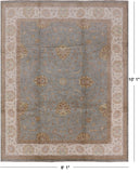 Chobi Peshawar Hand Knotted Wool Rug - 8' 1" X 10' 1" - Golden Nile