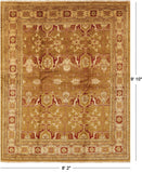 Chobi Peshawar Hand Knotted Wool Area Rug - 8' 2" X 9' 10" - Golden Nile