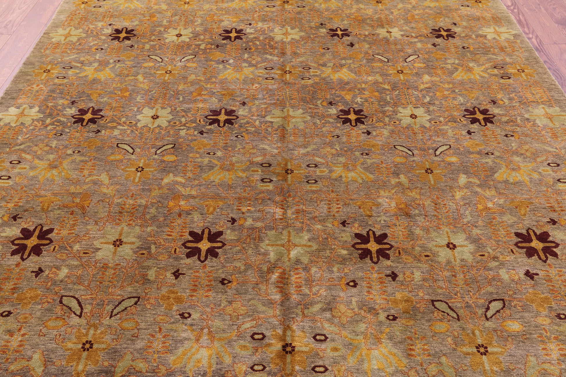 Peshawar Handmade Wool Area Rug - 8' 2" X 10' 6" - Golden Nile