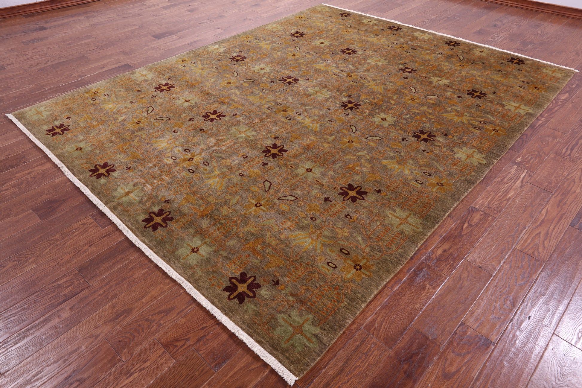 Peshawar Handmade Wool Area Rug - 8' 2" X 10' 6" - Golden Nile