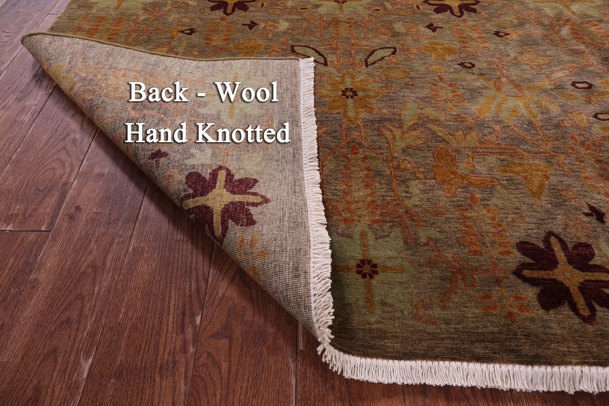 Peshawar Handmade Wool Area Rug - 8' 2" X 10' 6" - Golden Nile