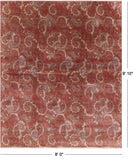 William Morris Hand Knotted Wool & Silk Rug - 8' 0" X 9' 10" - Golden Nile