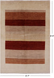 Persian Gabbeh Handmade Wool Rug - 6' 7" X 9' 5" - Golden Nile
