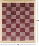 Persian Gabbeh Hand Knotted Wool Rug - 8' 5" X 9' 10" - Golden Nile