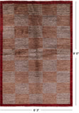 Persian Gabbeh Hand Knotted Wool Area Rug - 6' 3" X 9' 0" - Golden Nile