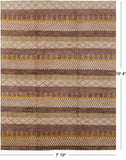 Persian Gabbeh Hand Knotted Wool Rug - 7' 10" X 10' 4" - Golden Nile