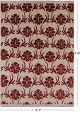 Ivory Tribal Gabbeh Handmade Rug - 5' 7" X 7' 9" - Golden Nile