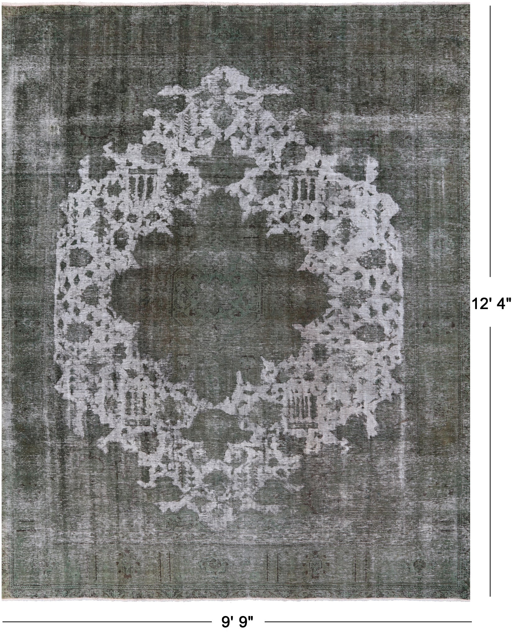 Persian Overdyed Hand Knotted Wool Rug - 9' 9" X 12' 4" - Golden Nile