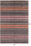 Tribal Gabbeh Hand Knotted Wool Rug - 5' 5" X 8' 5" - Golden Nile