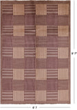 Persian Gabbeh Handmade Wool Rug - 6' 7" X 9' 7" - Golden Nile