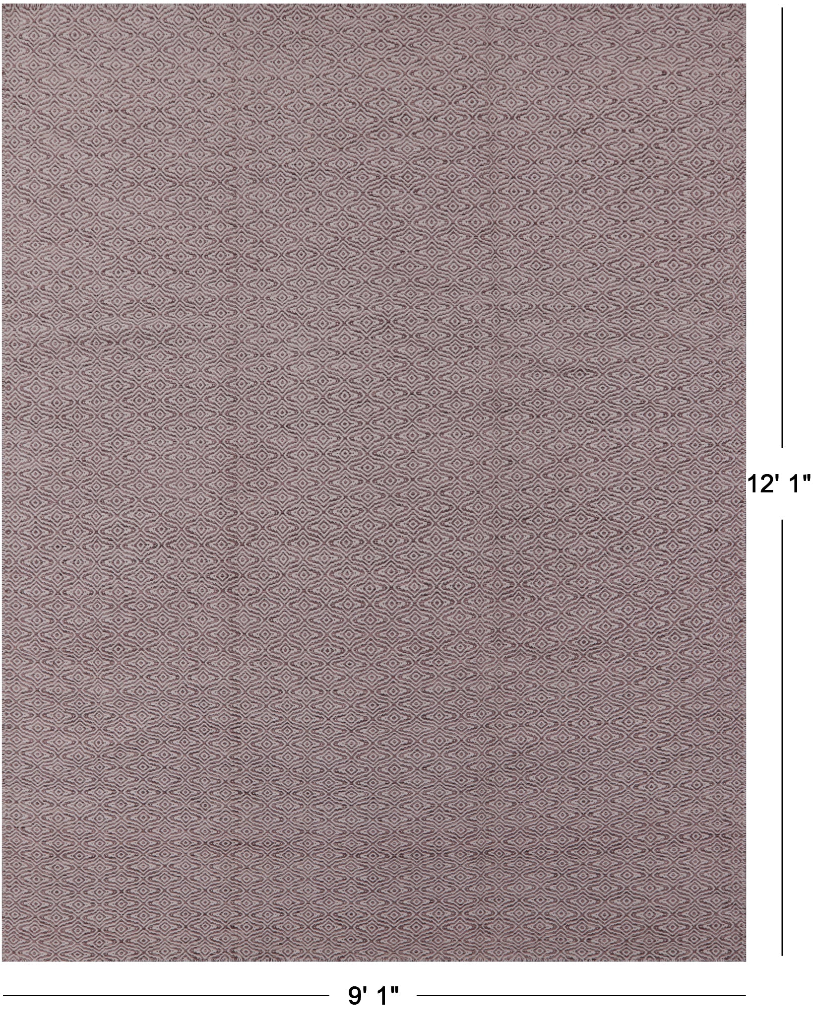 Flat Weave Kilim Area Rug - 9' 1" X 12' 1" - Golden Nile