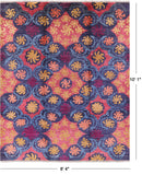 Ikat Handmade Wool Rug - 8' 4" X 10' 1" - Golden Nile