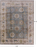 Turkish Oushak Hand Knotted Wool Rug - 9' 0" X 11' 5" - Golden Nile