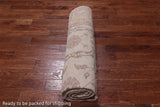 Ivory Peshawar Hand Knotted Rug - 8' 3" X 9' 10"