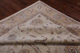Ivory Peshawar Hand Knotted Rug - 8' 3" X 9' 10"