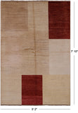 Persian Gabbeh Hand Knotted Wool Area Rug - 5' 2" X 7' 10" - Golden Nile