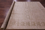 Chobi Peshawar Handmade Wool Area Rug - 9' 0" X 12' 0" - Golden Nile