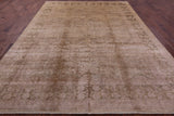 Chobi Peshawar Handmade Wool Area Rug - 9' 0" X 12' 0" - Golden Nile