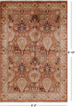 Chobi Peshawar Hand Knotted Wool Rug - 6' 0" X 8' 10" - Golden Nile