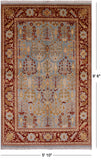 Chobi Peshawar Wool Area Rug - 5' 10" X 9' 6" - Golden Nile