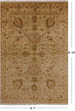 Peshawar Handmade Wool Rug - 6' 1" X 8' 10" - Golden Nile
