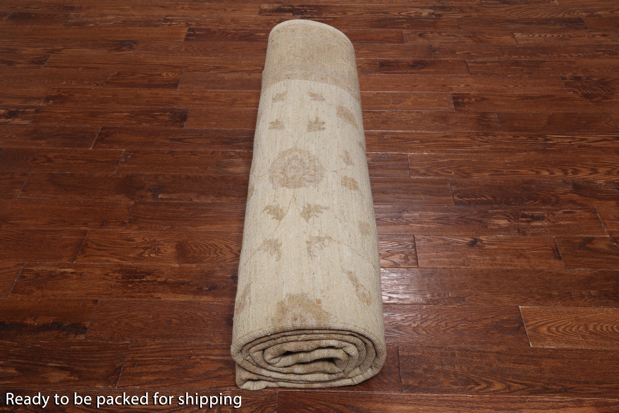 Ivory Chobi Peshawar Hand Knotted Rug - 8' 10" X 12' 3"