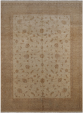 Ivory Chobi Peshawar Hand Knotted Rug - 8' 10" X 12' 3"