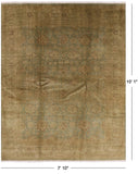 Peshawar Washed Out Handmade Wool Rug - 7' 10" X 10' 1" - Golden Nile