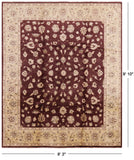 Peshawar Hand Knotted Wool Rug - 8' 3" X 9' 10" - Golden Nile