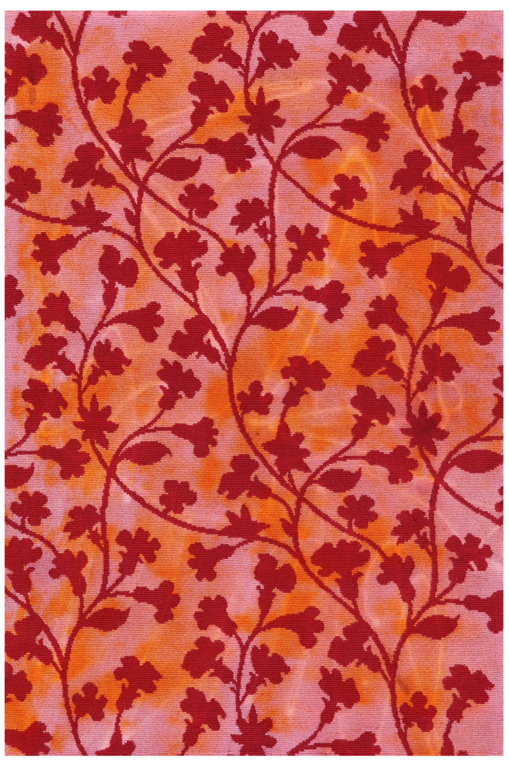 Full Pile Overdyed Hand Knotted Wool Rug - 3' 7" X 5' 7" - Golden Nile