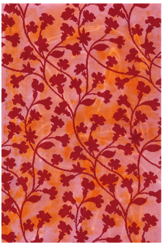 Full Pile Overdyed Hand Knotted Wool Rug - 3' 7