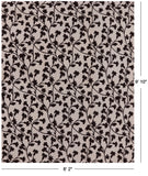 Ivory Floral Modern Handmade Wool Rug - 8' 2" X 9' 10" - Golden Nile