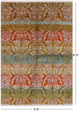 Modern Handmade Wool Area Rug - 5' 9" X 8' 0" - Golden Nile