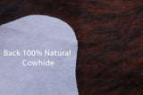 Brindle Natural Hair-On Cowhide Rug - 7' 1" X 6' 2" - Golden Nile
