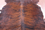Brindle Natural Hair-On Cowhide Rug - 7' 1" X 6' 2" - Golden Nile