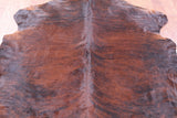 Brindle Natural Hair-On Cowhide Rug - 6' 9" X 6' 1" - Golden Nile