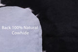 Tricolor Natural Hair-On Cowhide Rug - 6' 9" X 6' 2" - Golden Nile