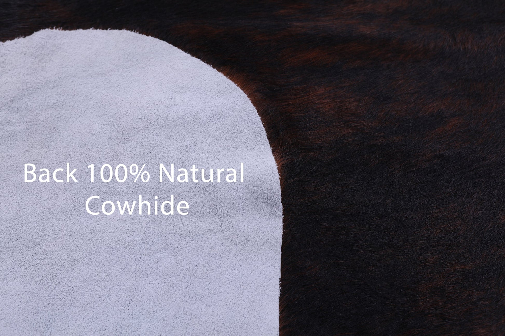 Tricolor Natural Hair-On Cowhide Rug - 6' 9" X 6' 0" - Golden Nile