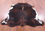 Tricolor Natural Hair-On Cowhide Rug - 6' 9" X 6' 0" - Golden Nile