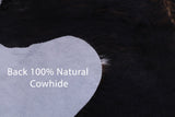 Tricolor Natural Hair-On Cowhide Rug - 6' 4" X 5' 10" - Golden Nile