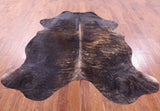 Brindle Natural Hair-On Cowhide Rug - 7' 4" X 6' 8" - Golden Nile