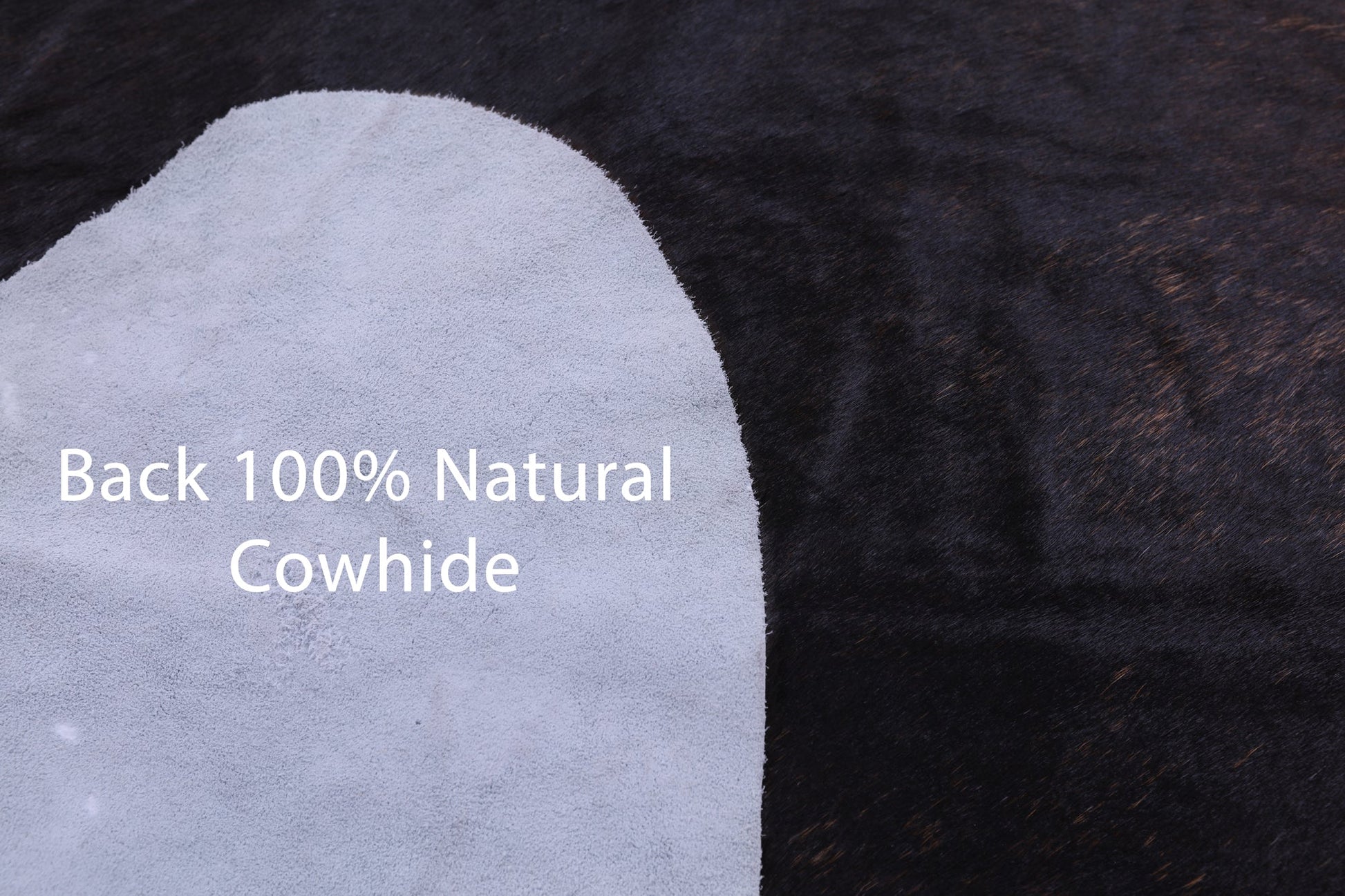 Brindle Natural Hair-On Cowhide Rug - 7' 4" X 6' 8" - Golden Nile