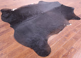 Brown Natural Hair-On Cowhide Rug - 7' 11" X 7' 4" - Golden Nile