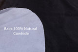 Brown Natural Hair-On Cowhide Rug - 7' 11" X 7' 4" - Golden Nile